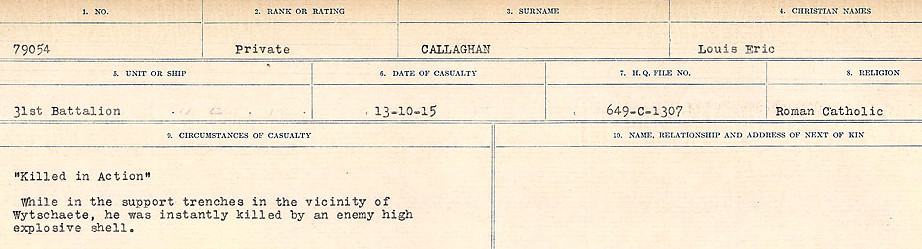 Circumstances of Death Registers