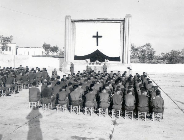 Lying in state before the funeral