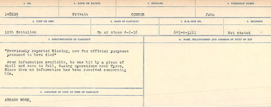 Circumstances of Death Registers