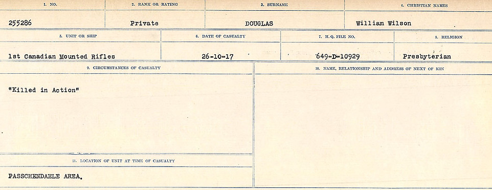 Circumstances of death registers