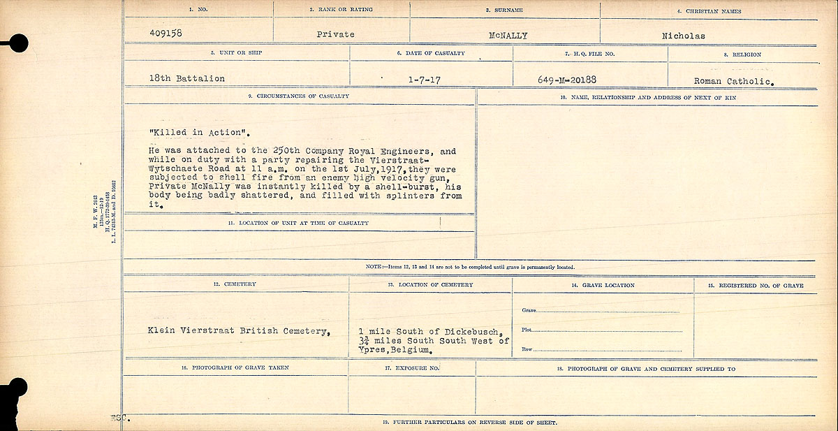 Circumstances of Death Registers