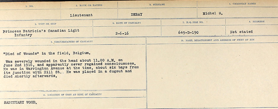 Circumstances of death registers