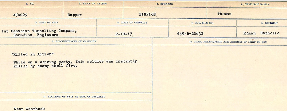 Circumstances of Death Registers
