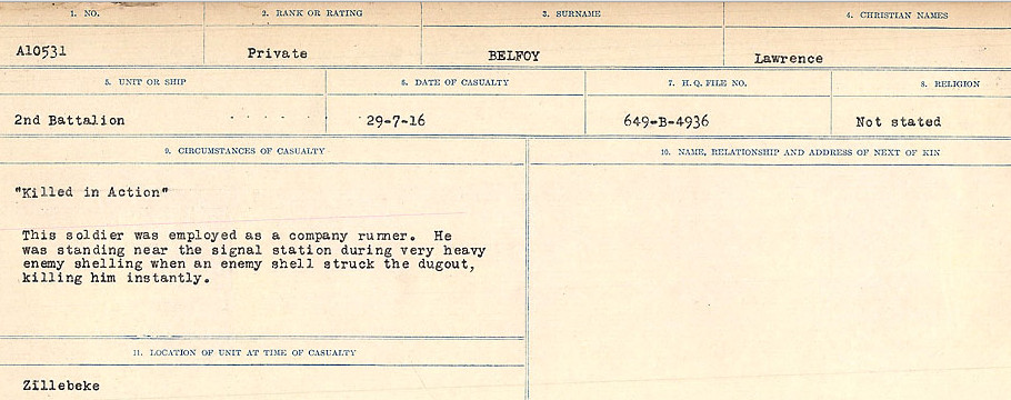 Circumstances of Death Registers