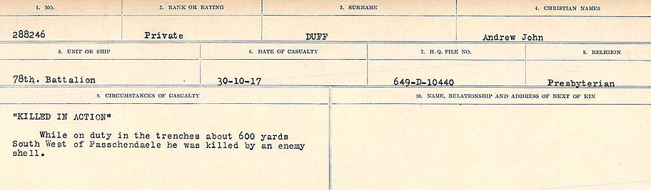 Circumstances of death registers