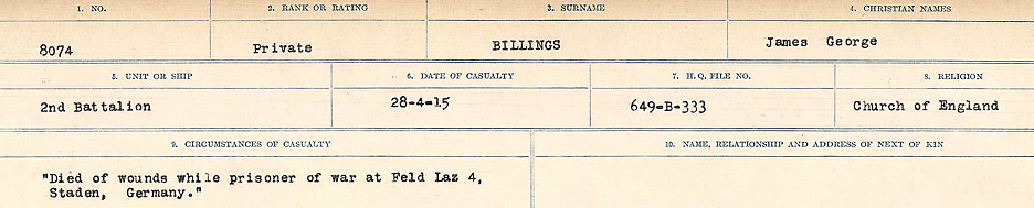 Circumstances of Death Registers