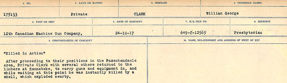 Circumstances of Death Registers
