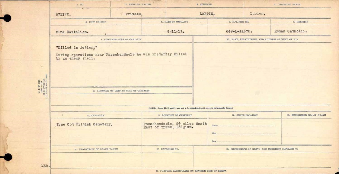 Circumstances of death registers