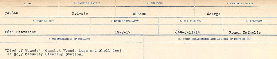 Circumstances of death registers