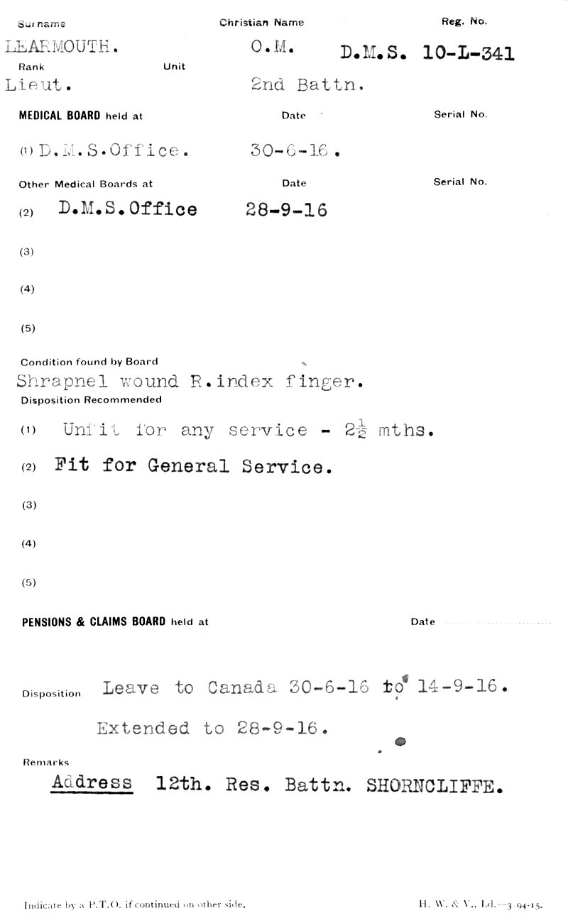Medical Records (front)