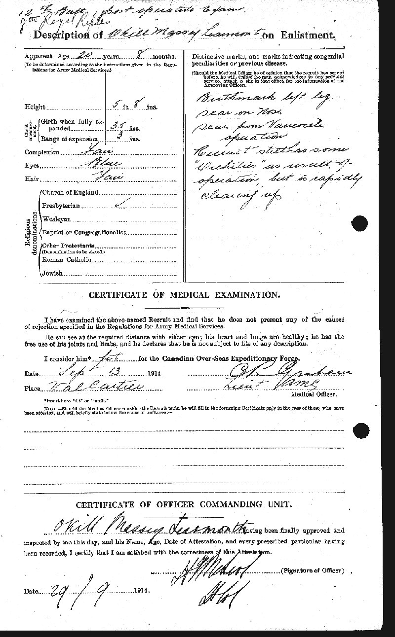 Attestation Paper (back)