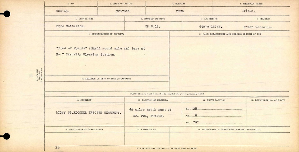 Circumstances of death registers