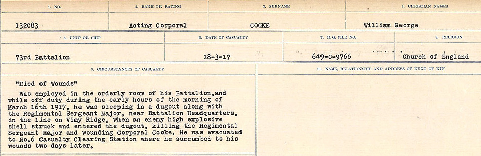 Circumstances of Death Registers