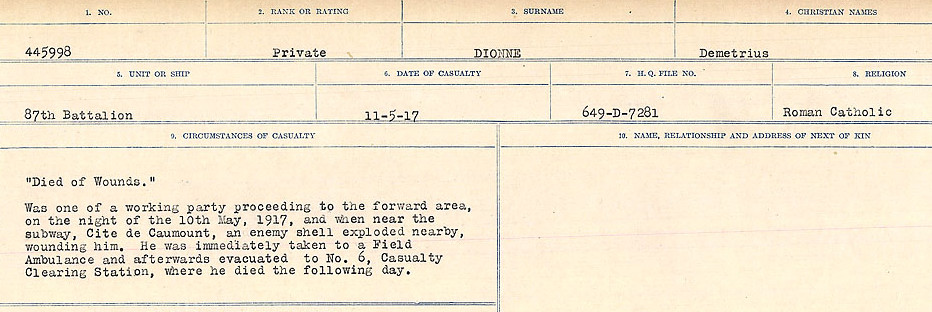 Circumstances of death registers