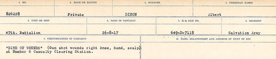 Circumstances of death registers
