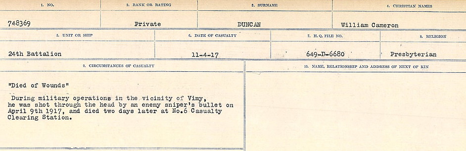 Circumstances of death registers