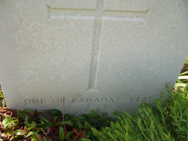 Grave Marker Inscription