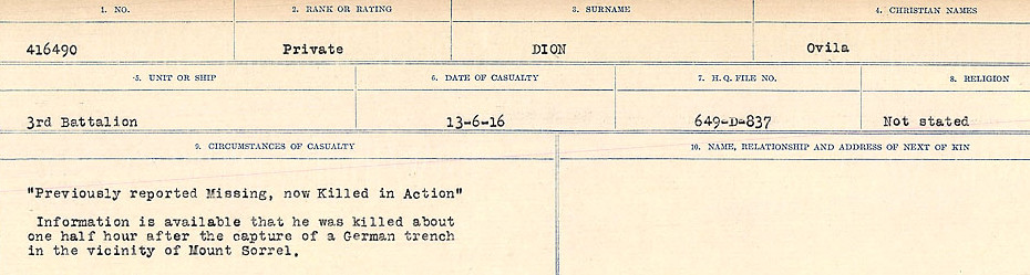 Circumstances of death registers