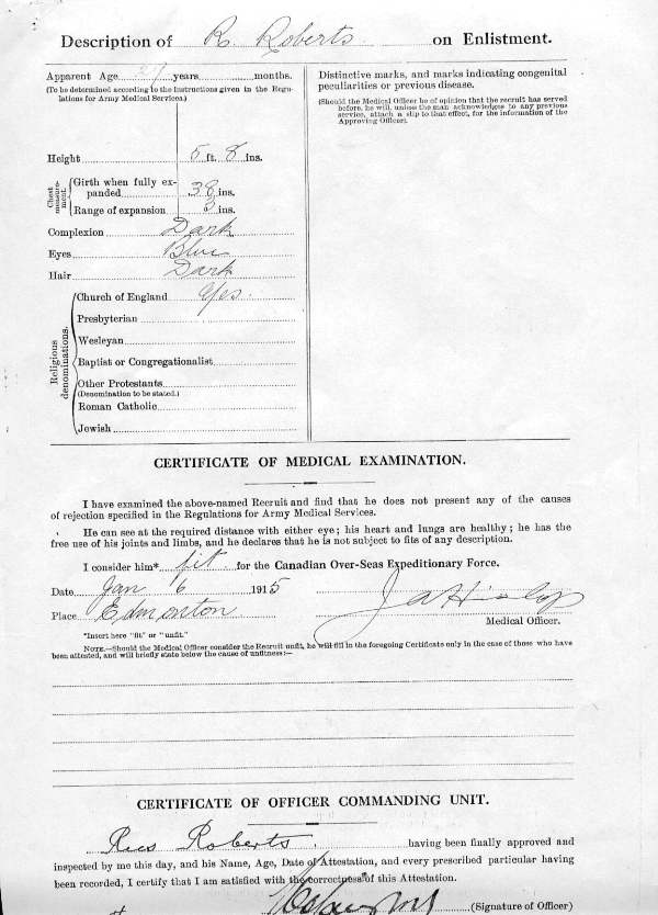 Attestation Paper (back)