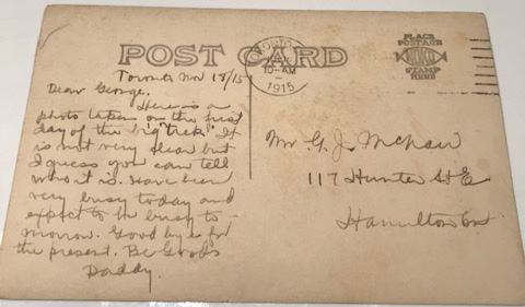 Post Card (Reverse)