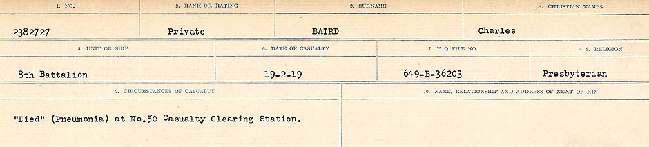 Circumstances of Death Registers