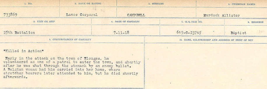 Circumstances of Death Registers