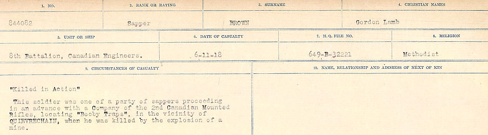 Circumstances of Death Registers