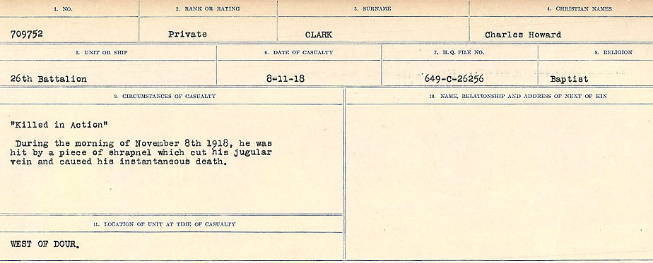 Circumstances of Death Registers