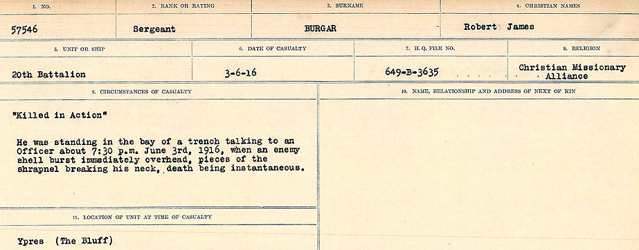 Circumstances of Death Registers