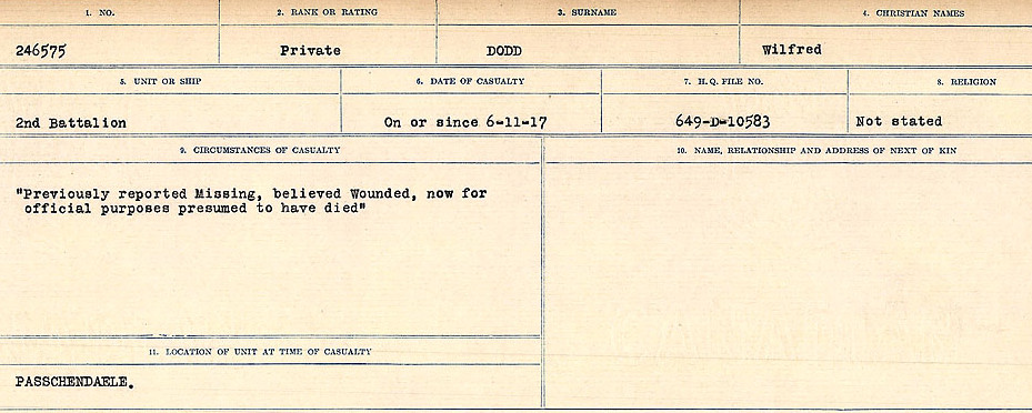Circumstances of death registers
