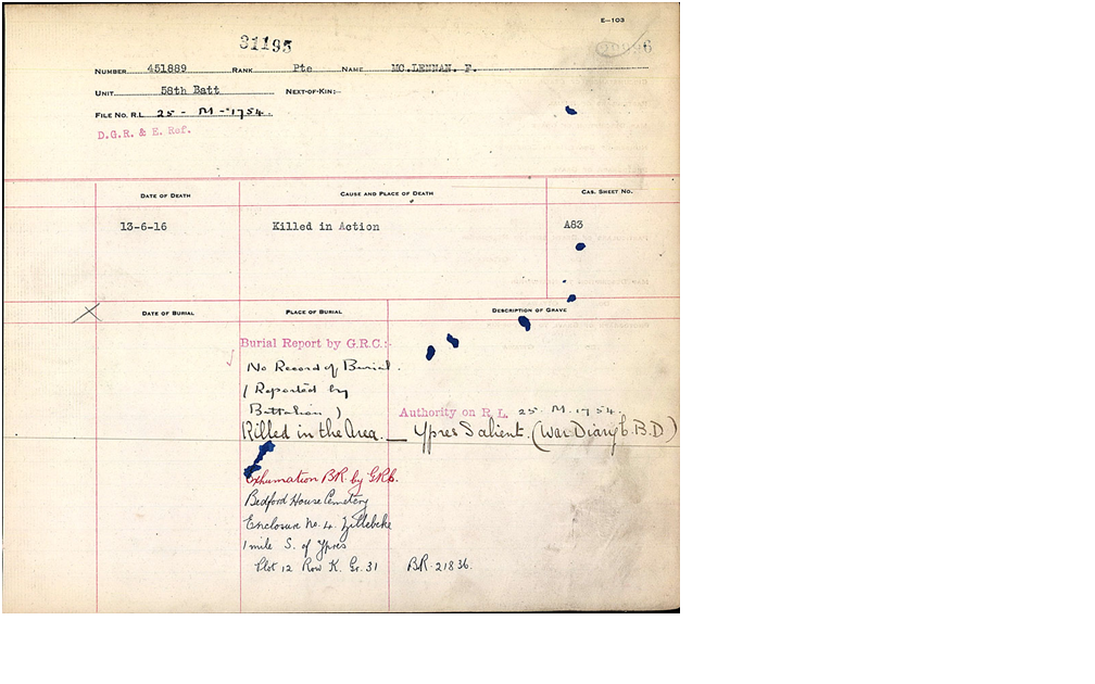 Graves registration form