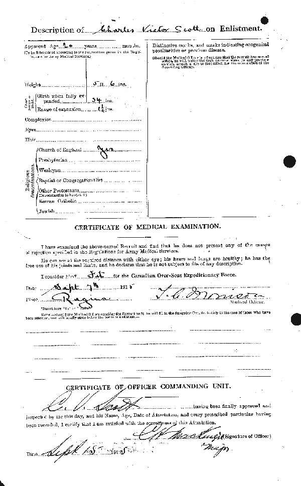 Attestation Papers (Reverse)