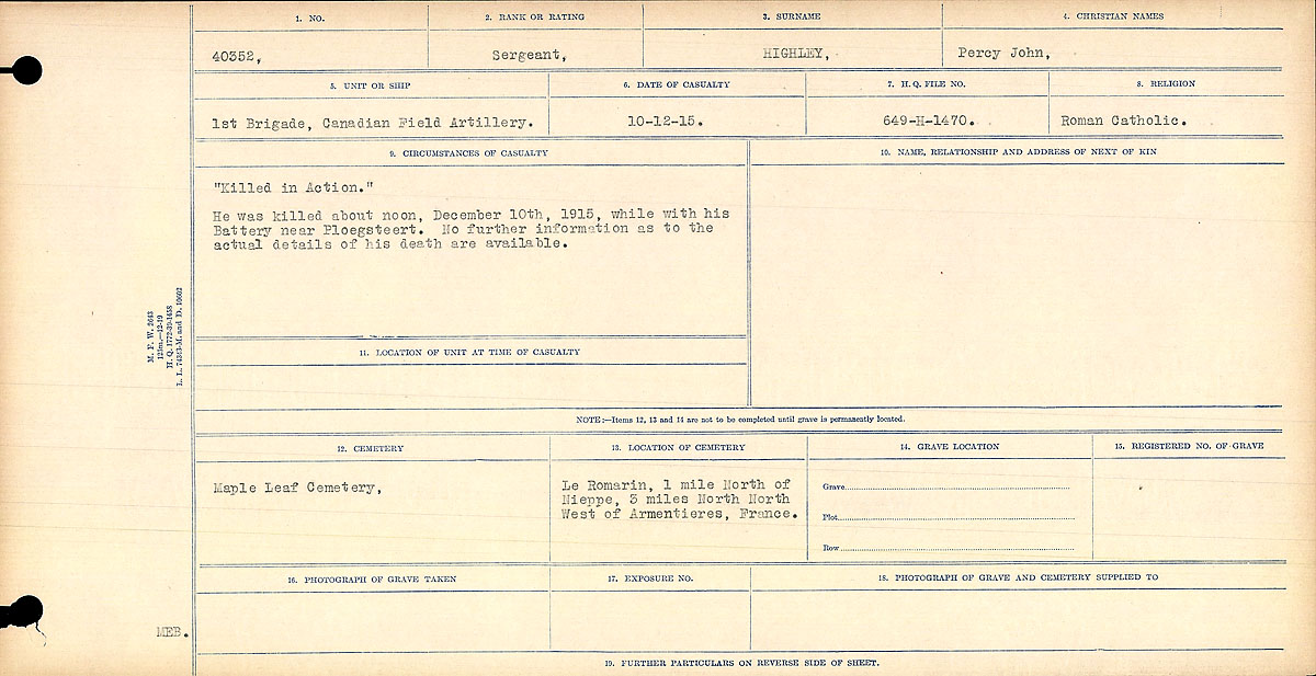 Circumstances of death registers