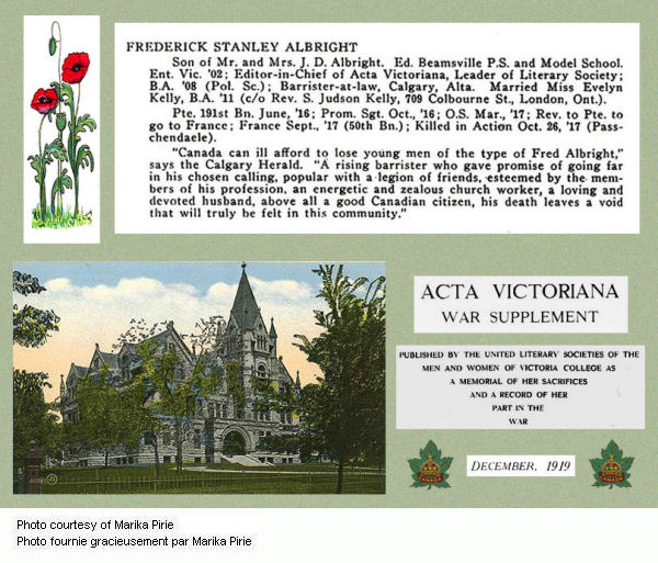 Acta Victoriana War Supplement