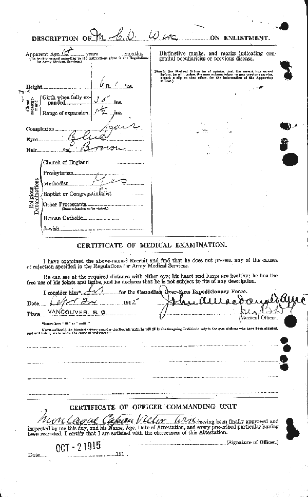 Attestation Papers (Reverse)