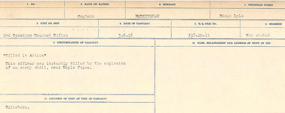 Circumstances of Death Registers