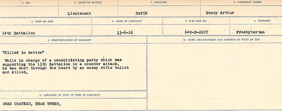 Circumstances of death registers
