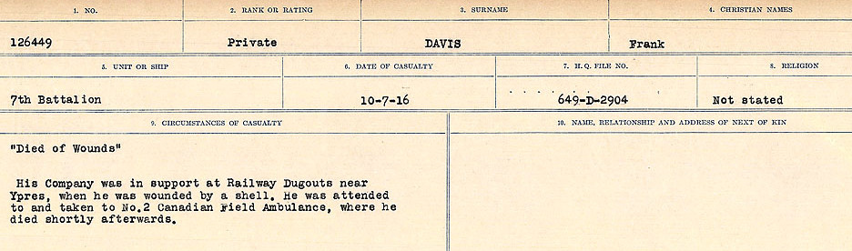 Circumstances of death registers