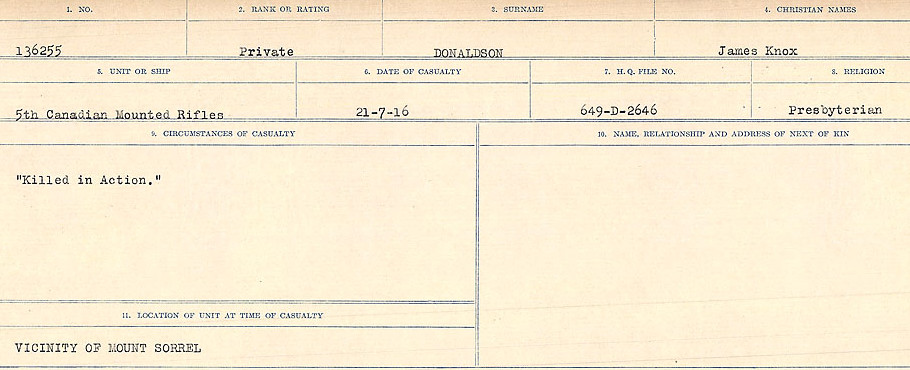 Circumstances of death registers