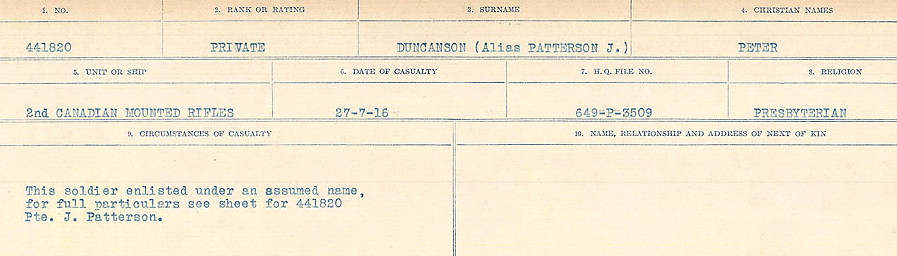Circumstances of death registers