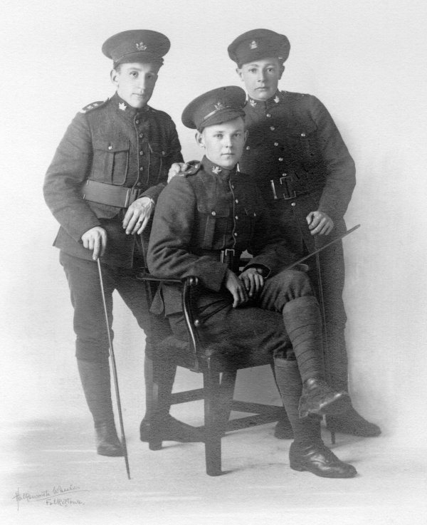 Photo of J.C. McRobert and two friends
