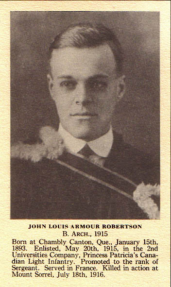 Photo of John Louis Armour Robertson