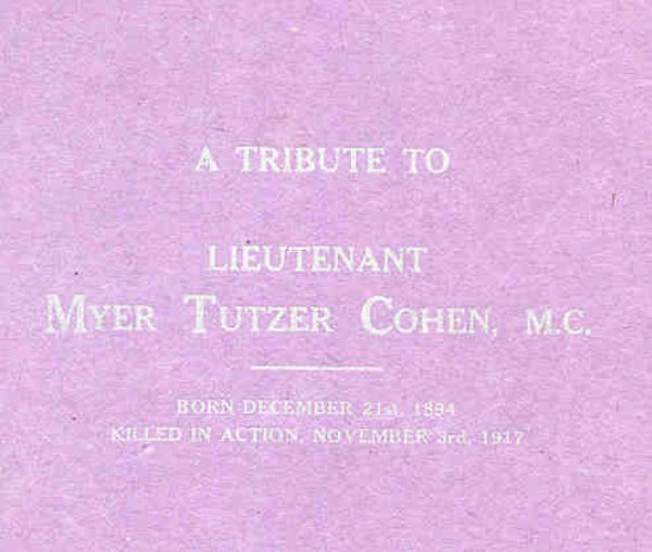 Memorial Book (cover)