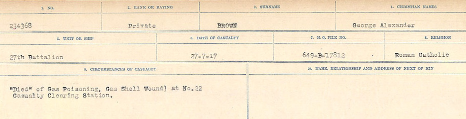 Circumstances of Death Registers