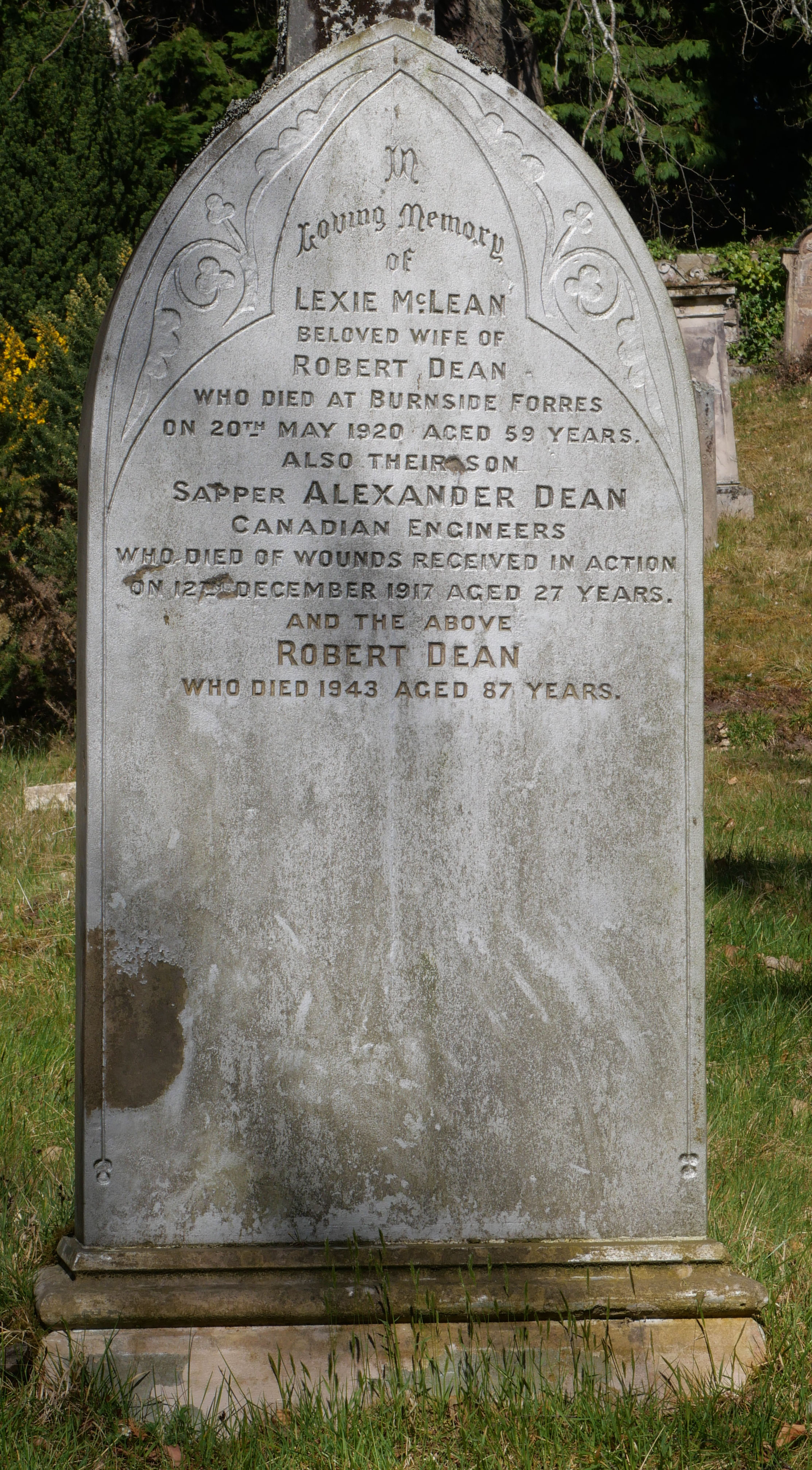 Grave marker