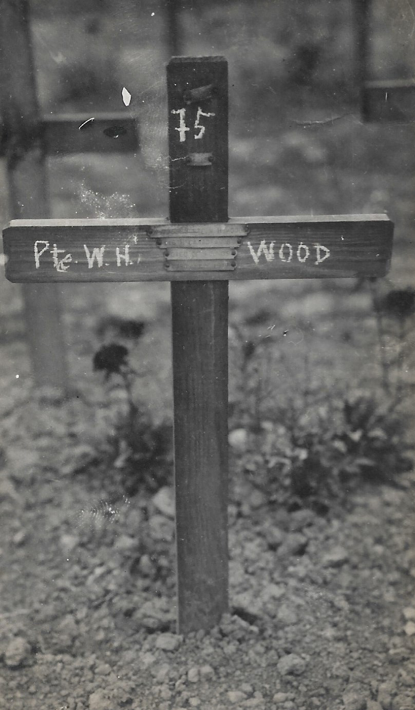 Temporary grave marker