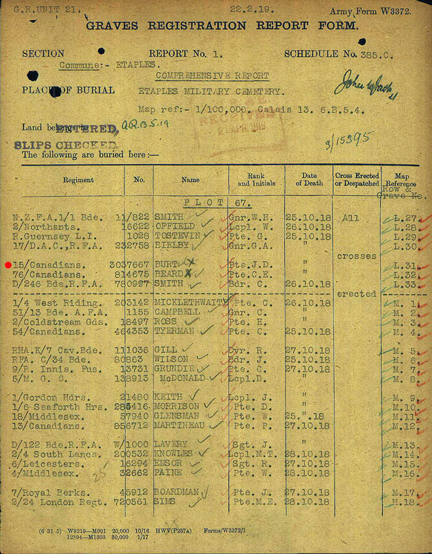 Graves registration form