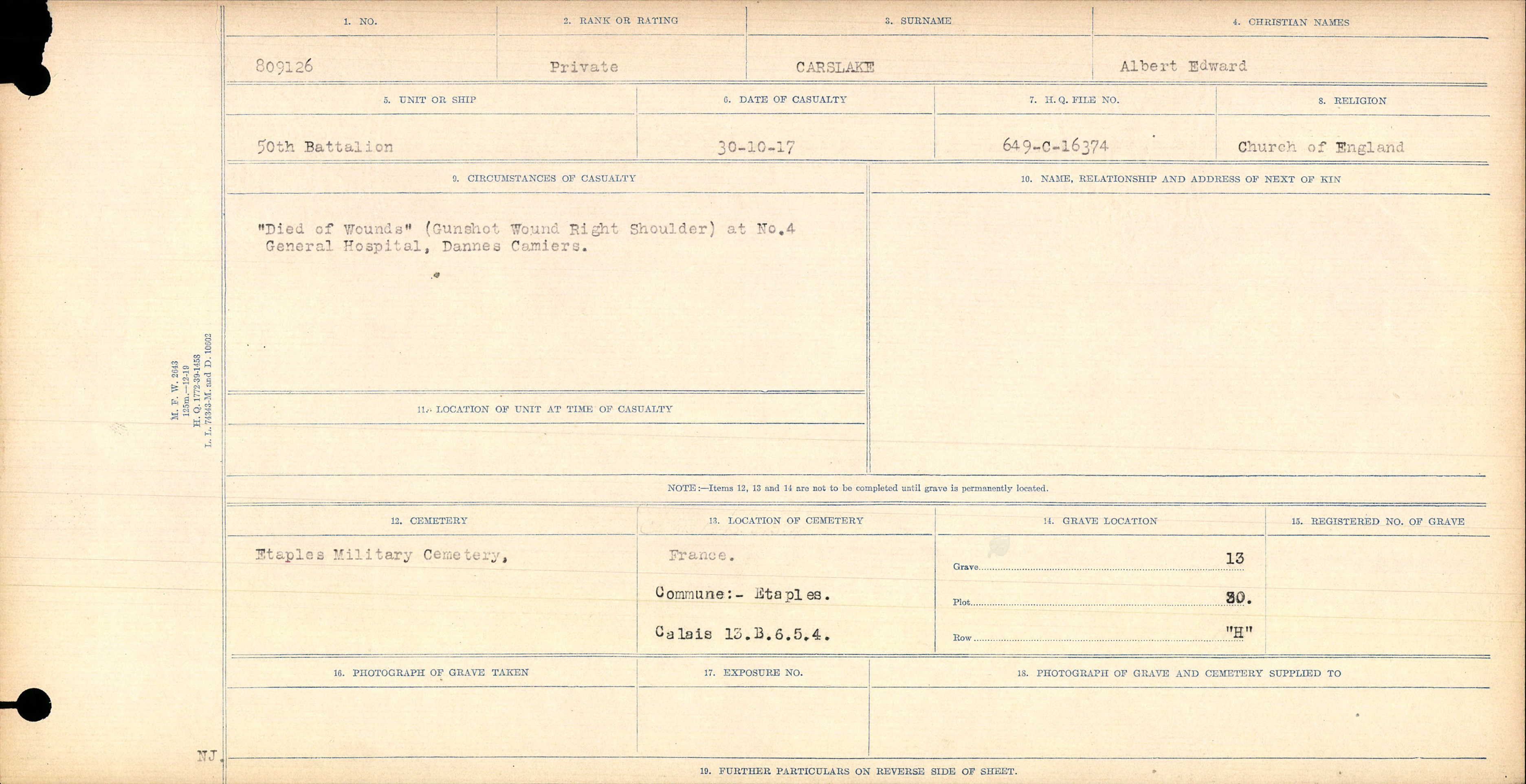 Circumstances of Death Registers