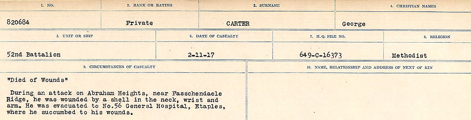 Circumstances of Death Registers
