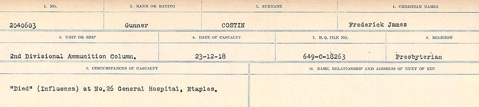 Circumstances of Death Registers